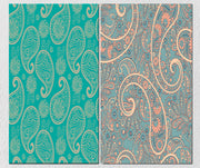 Shades Of Blue Indian Pattern, Set Of 2