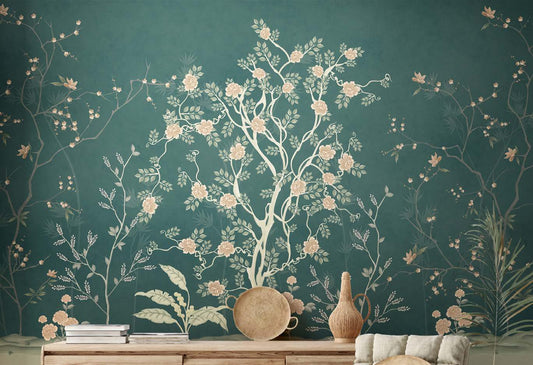 Imperial Ink Impression Chinoiserie Wallpaper