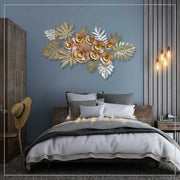 Floral wall metal art
