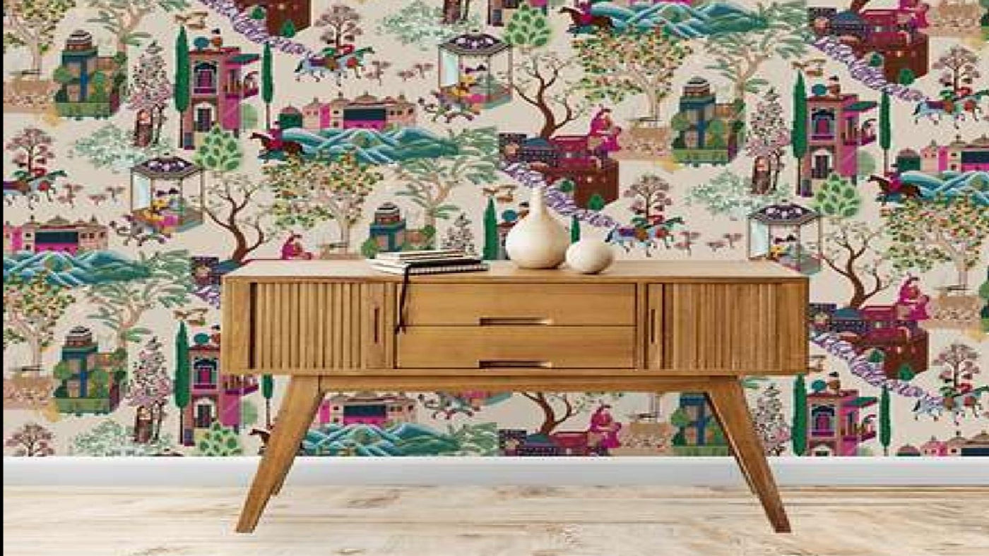 City Art Rajasthani Wallpaper