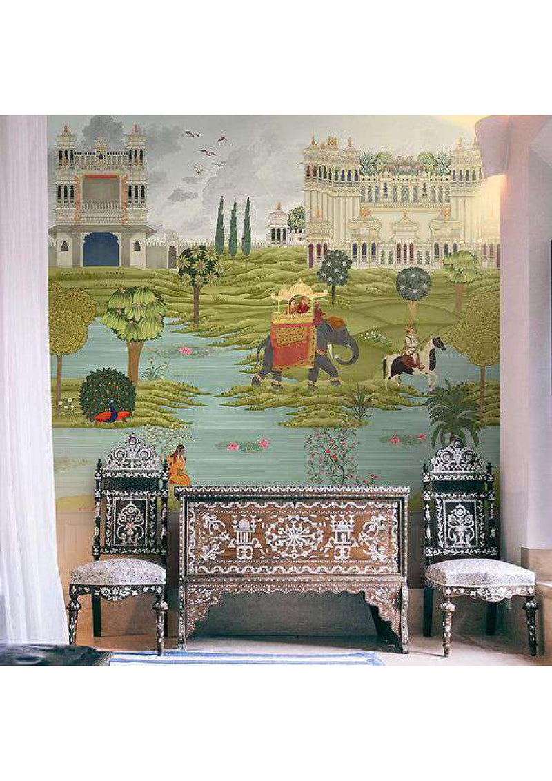 Mughal Palace Art Wallpaper