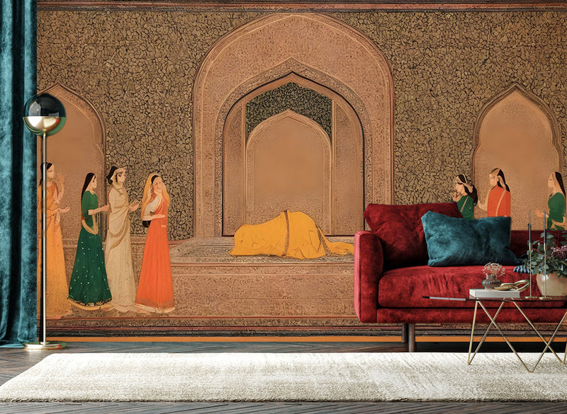 Indian Mughal Themed Wallpaper | MAIA HOMES