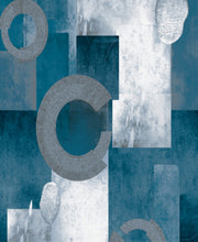 Stellar Teal & Grey Wallpaper