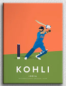 Kohli Batting Wall Art