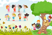 Kids Exercise Wallpaper