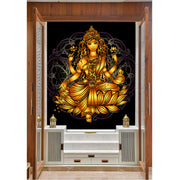 Golden Shiv Art Self Adhesive Sticker Poster