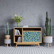 Green And White Leafs Self Adhesive Sticker For Cabinet