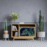 Leafs In Dark Shaded Design Self Adhesive Sticker For Cabinet