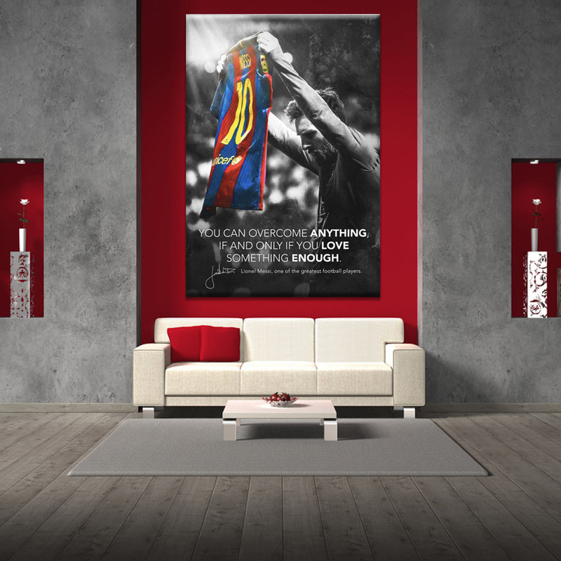 Messi Typography Wall Art
