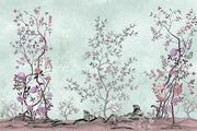Leafy Lantern chinoiserie wallpaper