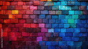 Lighting Brick Wallpaper