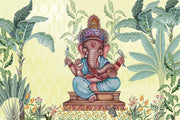 Lord Ganesh Pooja Room Wallpaper