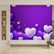 White Heart Purple Wallpaper