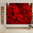 Wool Felt Heart Shape Wallpaper