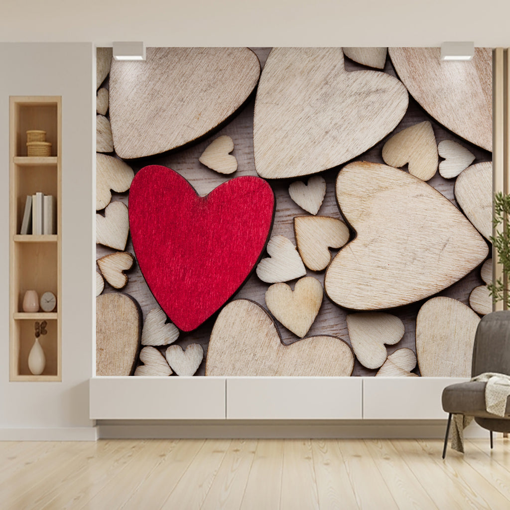 Wooden Heart Wallpaper – Myindianthings