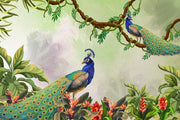 Luxe Peacock Feather Wallpaper