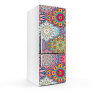 Beautiful Mandala Art Self Adhesive Sticker For Refrigerator