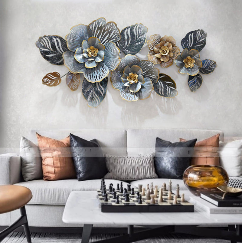 Blooms On Leaves Wall Art