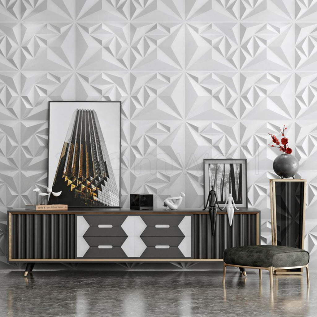 Geometric Pvc Geometrical 3D PVC Panel – Myindianthings