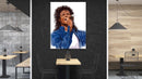 Michael Jackson Singing Wall Art