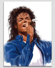 Michael Jackson Singing Wall Art