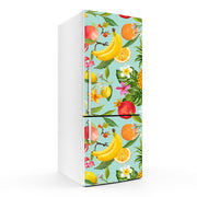 Banana Mix Fruit Art Self Adhesive Sticker For Refrigerator