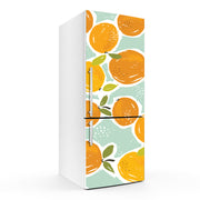Orange Piece Of Art Self Adhesive Sticker For Refrigerator
