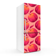 Red Apple Art Self Adhesive Sticker For Refrigerator