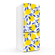 Yellow Lemon Art Self Adhesive Sticker For Refrigerator