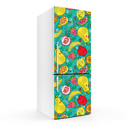Mix Fruits Art Self Adhesive Sticker For Refrigerator