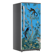 Monkey On Tree Art Self Adhesive Sticker For Refrigerator