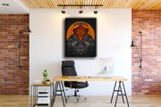 Monkey Black Orange Art