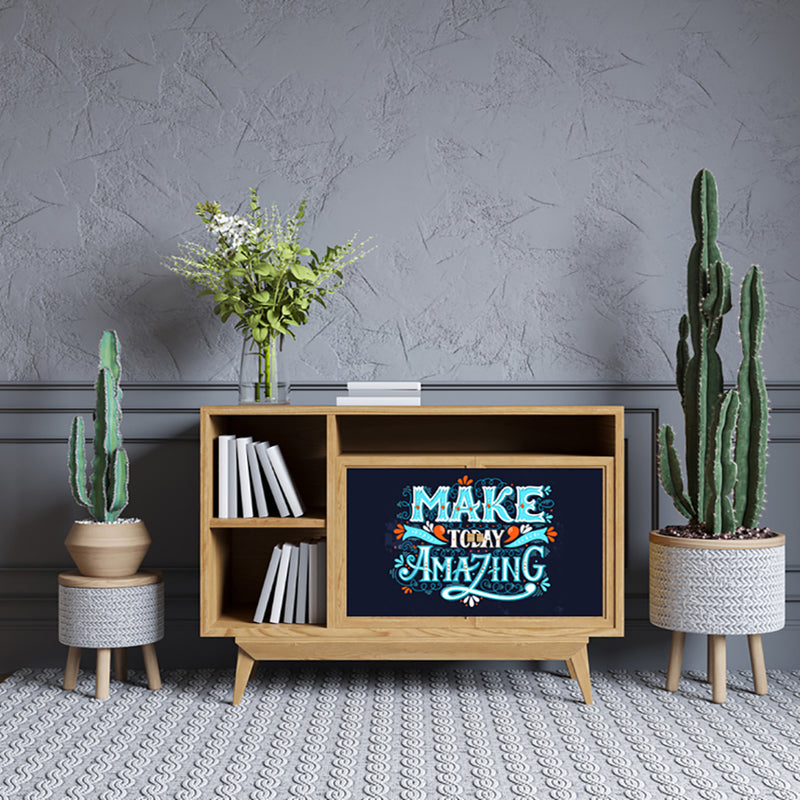 Make Amazing Quote Design Self Adhesive Sticker For Cabinet
