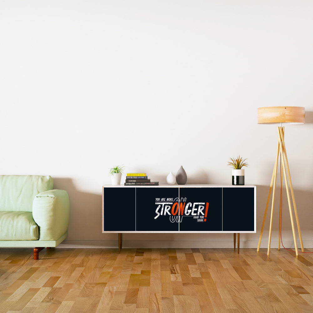 Motivated Stronger Design Self Adhesive Sticker For Cabinet