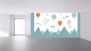 Sky and Mountain Kids Wallpaper