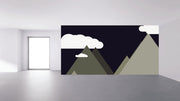 Black and White Mountain Wallpaper
