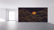 Black Golden Mountain Wallpaper