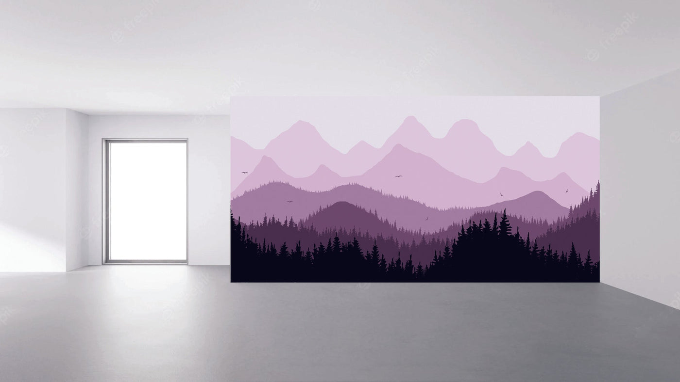 Purple Mountain Dawn Wallpaper