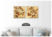 Rustic Floral Art, Set Of 2