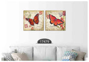 Butterfly Postal Art, Set Of 2