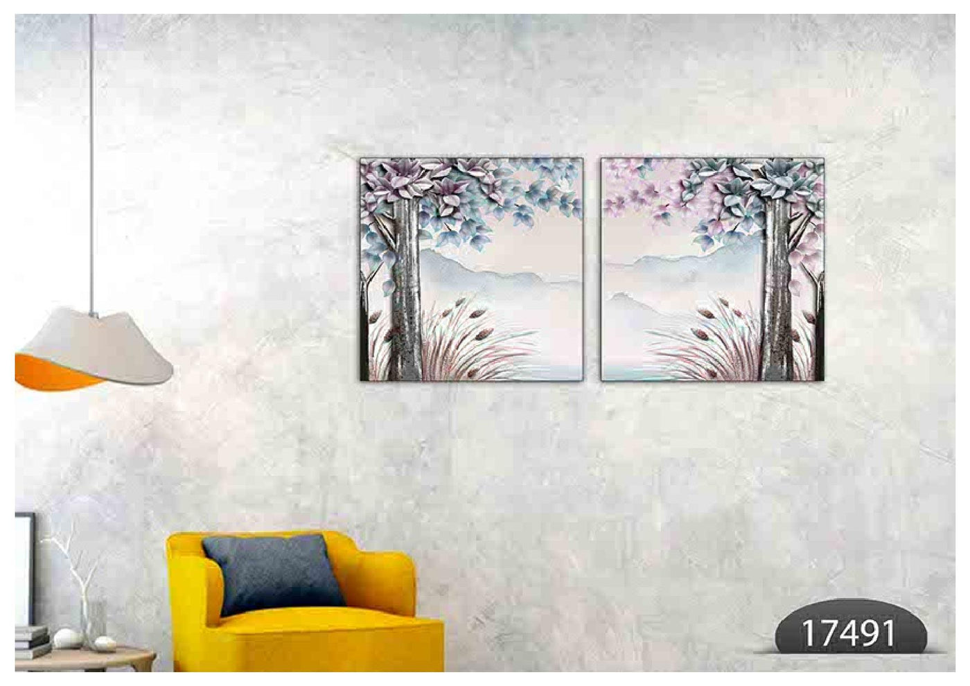 Beautiful Forest View, Set Of 2