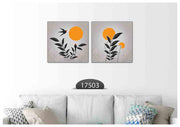 Bird Orange Grey, Set Of 2