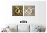 Golden Circle Art, Set Of 2