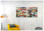 Multicolor Abstract Art, Set Of 2