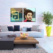 Dhoni Wall Art, Set Of 2