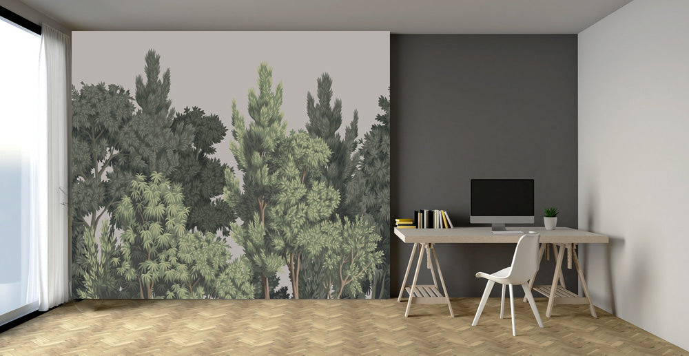 3D Canopy Trees Forest Wallpaper