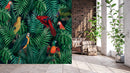 Parrot Green Murals Wallpaper