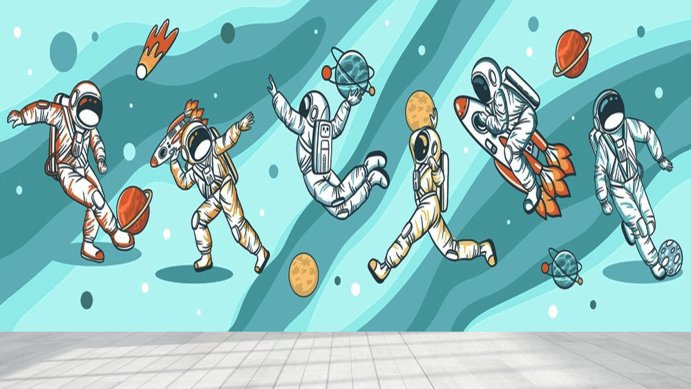 Playing Astronaut Wallpaper