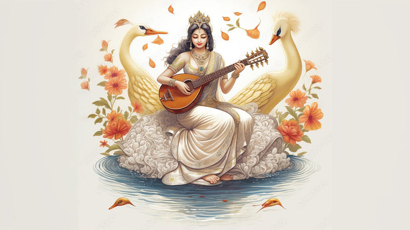 Maa Saraswati Wallpaper