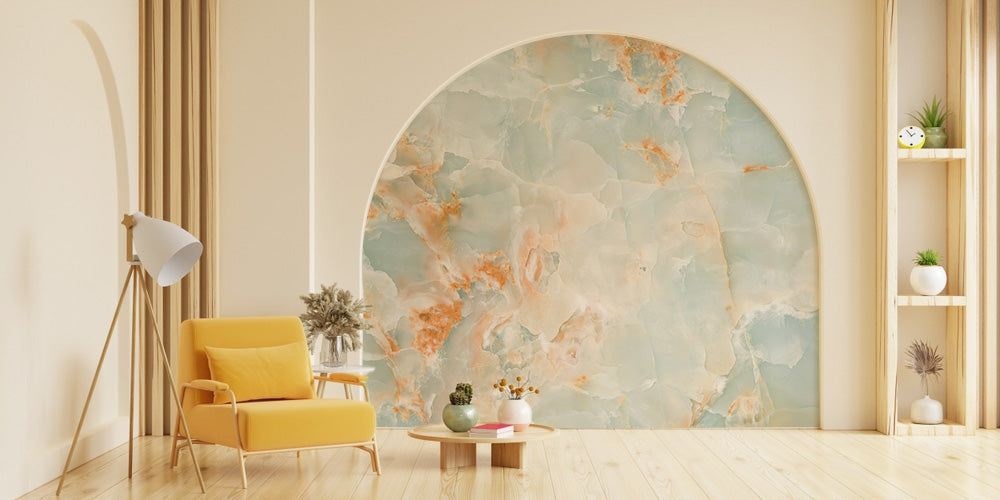Marble Peach Wallpaper
